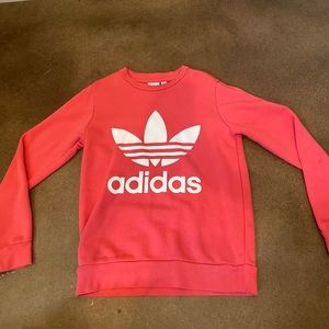 adidas sweatshirt.